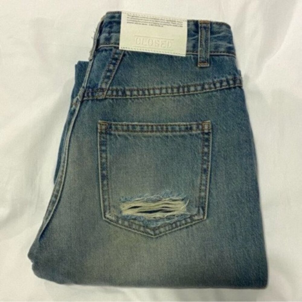 Closed A Better Blue X-Pose Distressed/Ripped Jeans. Size 24.